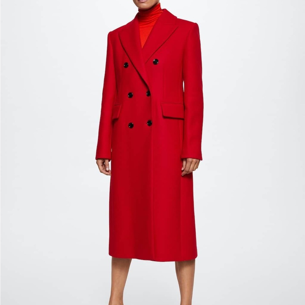 Zara Vibrant Red Trench Coat